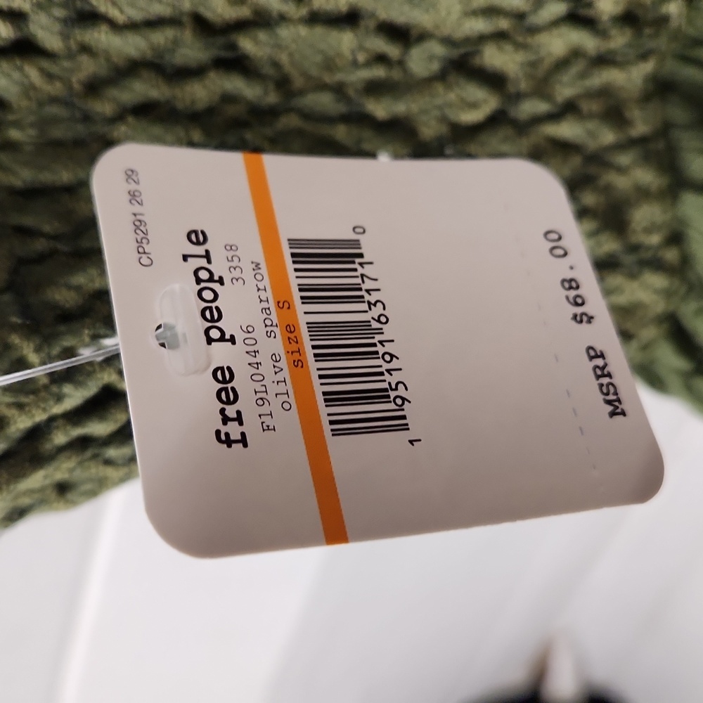 NWT FREE PEOPLE Intimately Women's sz S Olive color adjustable straps tunic - Picture 4 of 8